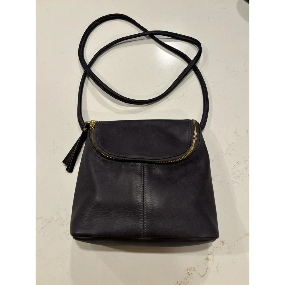 Osgoode Marley Emery Small Crossbody Leather RFID Storm Gray MSRP $175